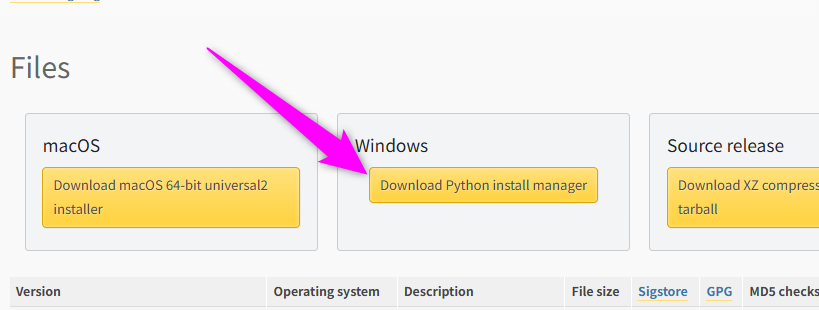 Windowsをクリック